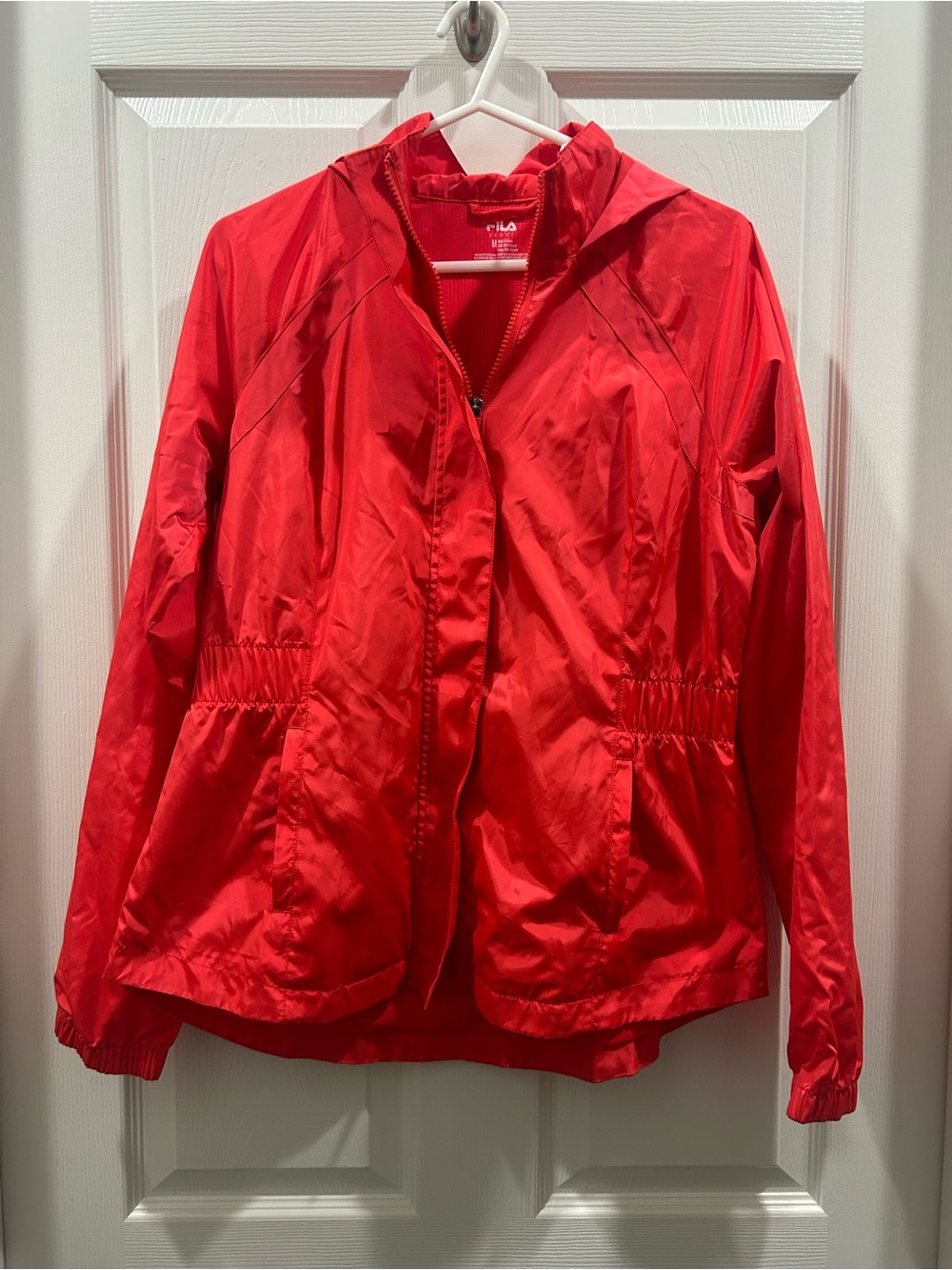 Fila Red Hooded Windbreaker Jacket